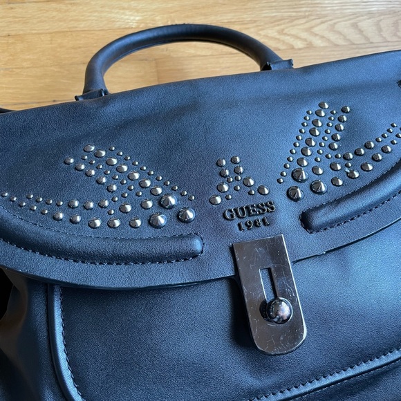 Guess Black Leather Handbag. Great Condition. - Picture 7 of 12